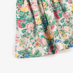 Ralph Lauren-Girls Cream Floral Cotton Frock | Childrensalon Outlet