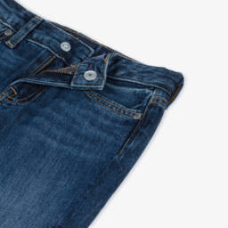 رالف لورين-جينز دنيم لون أزرق للبنات | Childrensalon Outlet