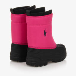 Ralph Lauren-Розово-черные боты для девочек | Childrensalon Outlet