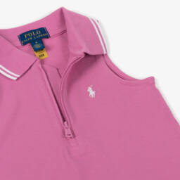 Ralph Lauren-Girls' Elegant Pink Polo Frock | Childrensalon Outlet