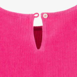 Ralph Lauren-Girls Fuchsia Corduroy Dress | Childrensalon Outlet
