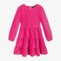 Ralph Lauren-Girls Fuchsia Corduroy Dress | Childrensalon Outlet