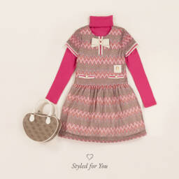Ralph Lauren-Girls Fuchsia Roll Neck Top | Childrensalon Outlet