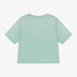 رالف لورين-تيشيرت قطن جيرسي لون أخضر للبنات | Childrensalon Outlet