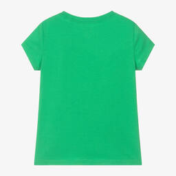 Ralph Lauren-تيشيرت قطن لون أخضر للبنات | Childrensalon Outlet