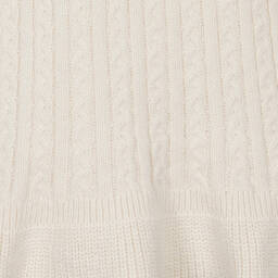 رالف لورين-فستان قطن محبوك لون عاجي | Childrensalon Outlet