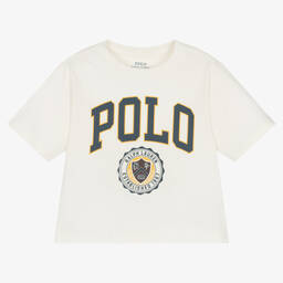 Ralph Lauren-Кремовая хлопковая футболка | Childrensalon Outlet