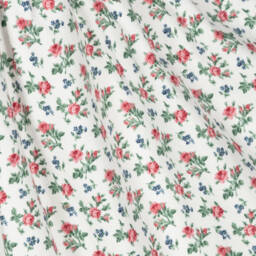 Ralph Lauren-Girls Ivory Floral Cotton Dress | Childrensalon Outlet