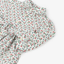 Ralph Lauren-Girls Ivory Floral Cotton Dress | Childrensalon Outlet