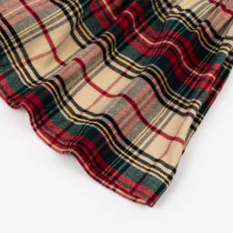 Ralph Lauren-Girls Ivory & Red Check Skirt Set | Childrensalon Outlet