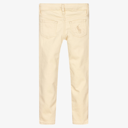 Polo Ralph Lauren-Girls Ivory Skinny Jeans | Childrensalon Outlet