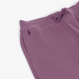 رالف لورين-بنطلون رياضي قطن لون بنفسجي للبنات | Childrensalon Outlet