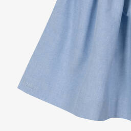 Ralph Lauren-Girls Light Blue Oxford Cotton Dress | Childrensalon Outlet