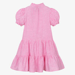 Ralph Lauren-Платье из льна и хлопка в полоску для девочек | Childrensalon Outlet
