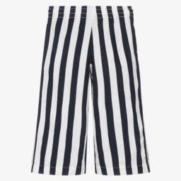 Ralph Lauren-Girls Nautical Stripe Cotton Trousers | Childrensalon Outlet