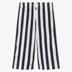 Ralph Lauren-Girls Nautical Stripe Cotton Trousers | Childrensalon Outlet
