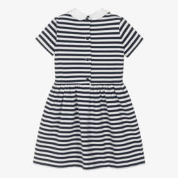 Ralph Lauren-فستان بحري مخطط للبنات | Childrensalon Outlet