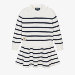 Ralph Lauren-Girls Nautical Stripe Knit Ensemble | Childrensalon Outlet