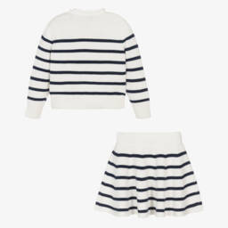 Ralph Lauren-Girls Nautical Stripe Knit Ensemble | Childrensalon Outlet