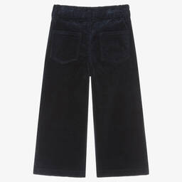 رالف لورين-بنطلون قطن كوردروي لون كحلي للبنات | Childrensalon Outlet