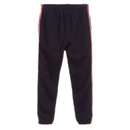 Поло Ralph Lauren-Girls Navy Blue Cotton Joggers | Childrensalon Outlet