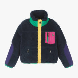 Ralph Lauren-Синяя плюшевая куртка для девочек | Childrensalon Outlet