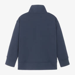 رالف لورين-توب بسحاب قطن لون كحلي للبنات | Childrensalon Outlet