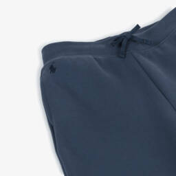 Ralph Lauren-Girls Navy Cotton Jersey Joggers | Childrensalon Outlet