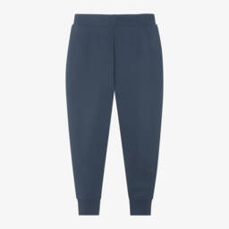 Ralph Lauren-Girls Navy Cotton Jersey Joggers | Childrensalon Outlet