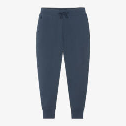 Ralph Lauren-Girls Navy Cotton Jersey Joggers | Childrensalon Outlet