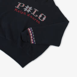 رالف لورين-هودي بشعار فير آيل لون كحلي | Childrensalon Outlet