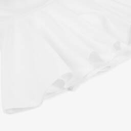 Ralph Lauren-Girls Off-White Flounce Skort | Childrensalon Outlet