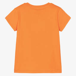 Ralph Lauren-Оранжевая хлопковая футболка для девочек | Childrensalon Outlet