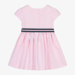 Ralph Lauren-Girls Pale Pink Cotton Dress | Childrensalon Outlet