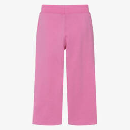 Ralph Lauren-Girls Pink Comfy Wide-Leg Trousers | Childrensalon Outlet