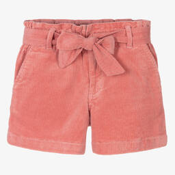 Polo Ralph Lauren-Girls Pink Corduroy Shorts | Childrensalon Outlet