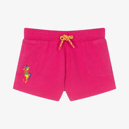 Ralph Lauren-Розовые хлопковые шорты с логотипом пони для девочек | Childrensalon Outlet