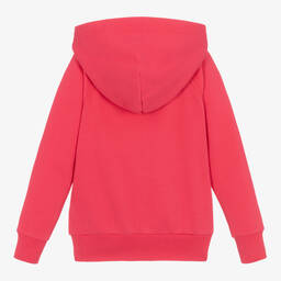 رالف لورين-توب هودي قطن جيرسي لون زهري للبنات | Childrensalon Outlet