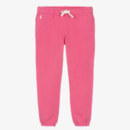 Поло Ralph Lauren-Розовые хлопковые джоггеры | Childrensalon Outlet