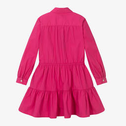Ralph Lauren-Girls Pink Cotton Shirt Dress | Childrensalon Outlet