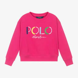 Ralph Lauren-Розовый хлопковый свитшот для девочек | Childrensalon Outlet