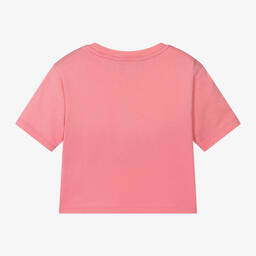 Ralph Lauren-Girls Pink Cotton T-Shirt | Childrensalon Outlet