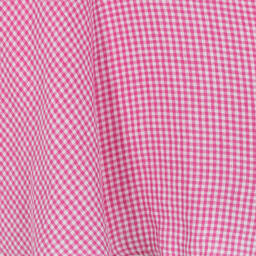 Ralph Lauren-فستان كتان لون زهري وأبيض | Childrensalon Outlet