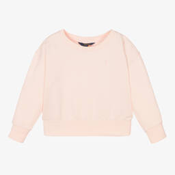 Поло Ralph Lauren-Розовый укороченный свитшот | Childrensalon Outlet