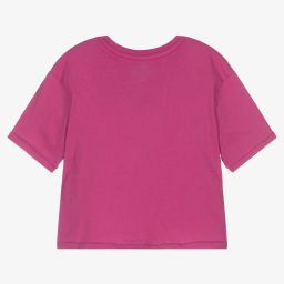 Polo Ralph Lauren-Girls Pink Logo T-Shirt | Childrensalon Outlet