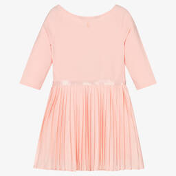 Polo Ralph Lauren-فستان قطن جيرسي بكسرات لون زهري | Childrensalon Outlet