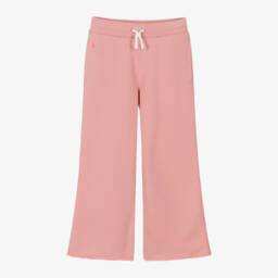 Ralph Lauren-بنطلون رياضي بأرجل واسعة قطن لون زهري  | Childrensalon Outlet