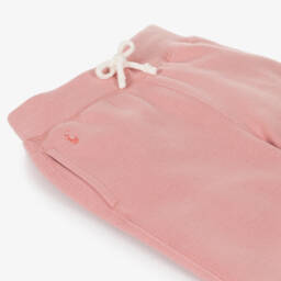 Ralph Lauren-بنطلون رياضي بأرجل واسعة قطن لون زهري  | Childrensalon Outlet