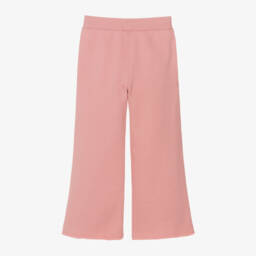 Ralph Lauren-بنطلون رياضي بأرجل واسعة قطن لون زهري  | Childrensalon Outlet