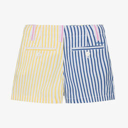 Ralph Lauren-شورت مقلم قطن بوبلين لون زهري للأولاد | Childrensalon Outlet